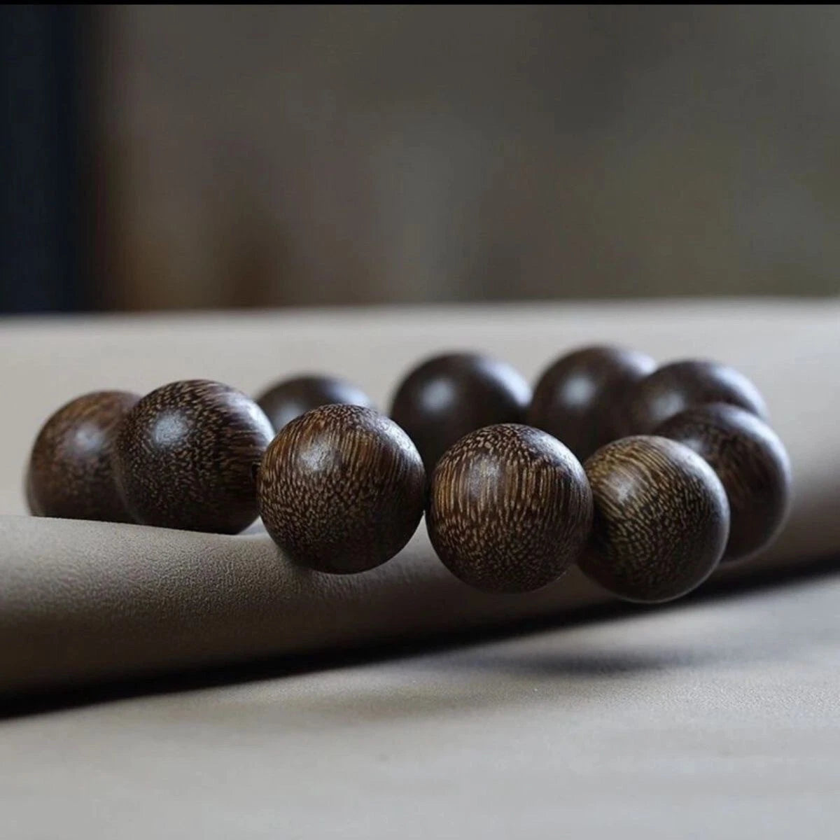 20mm Beads Natural Grade A Agarwood Men Woman Bracelet Buddha  Prayer Beads 07FC0E-D4 - KOEEK