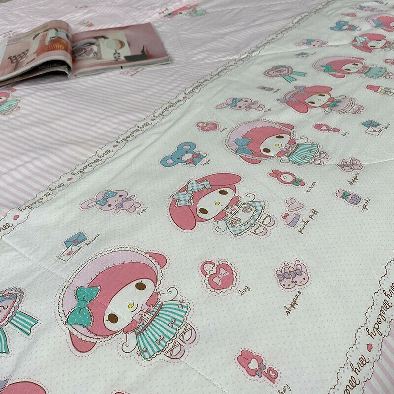 Cotton My Melody Blanket Summer Cool Quilt Pink Bed Quilt Cover Warm Blanket 07FC0E-D4 - KOEEK