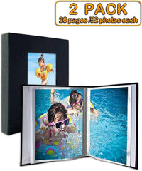 new GPIRAL Small Photo Album 5x7 – 2 Pack, Each 26 5x7'&apos;-2 PACK, Black GPIRAL - KOEEK