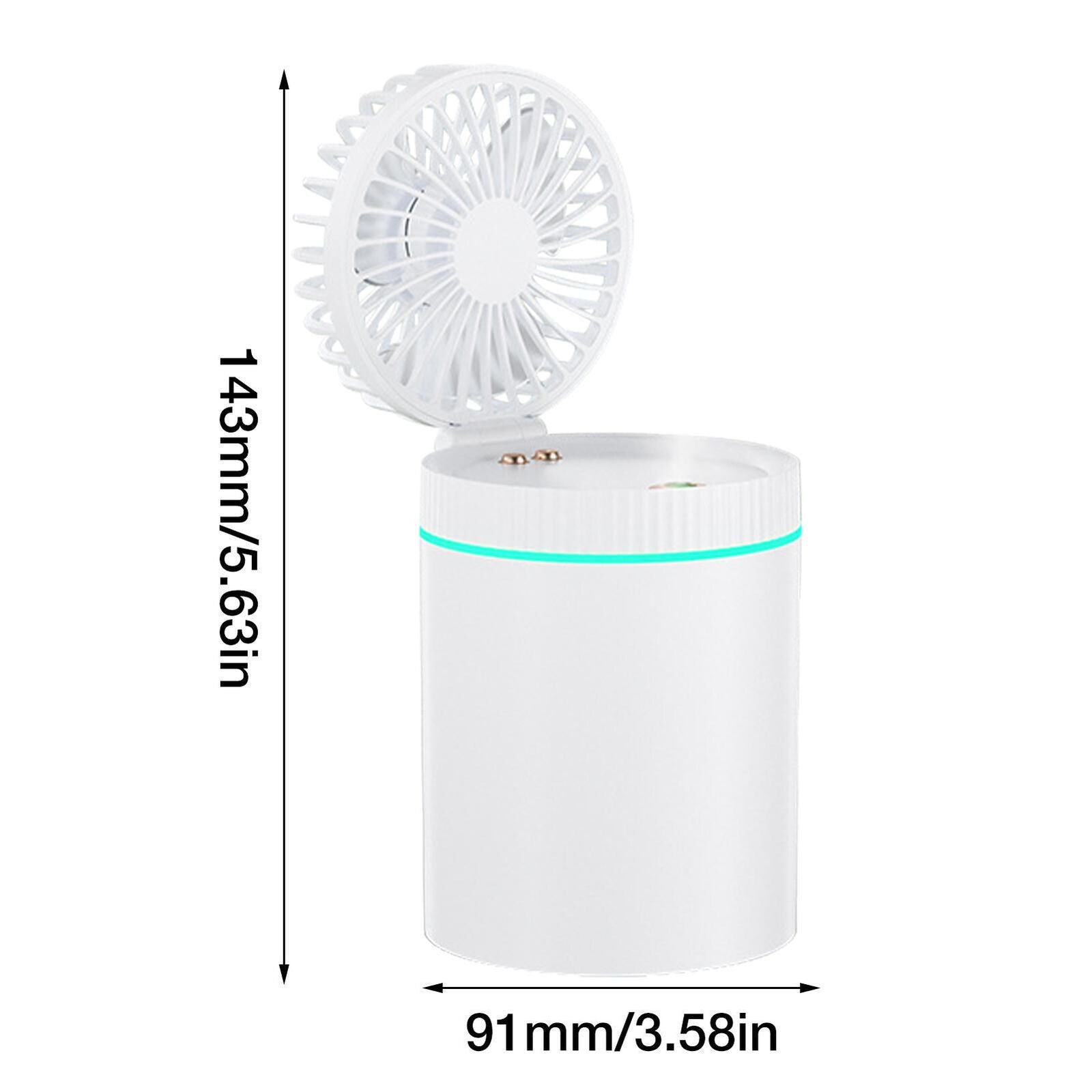 new Small Water Spray Mist Fan USB Powered  Portable Fan Cooling Air Humidifier koeek - KOEEK