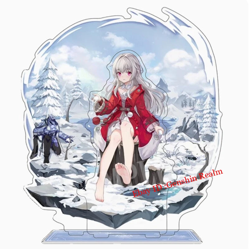 Anime Honkai: Star Rail Clara Acrylic Desktop Stand Figure Collection Decor 07FC0E-D4 - KOEEK