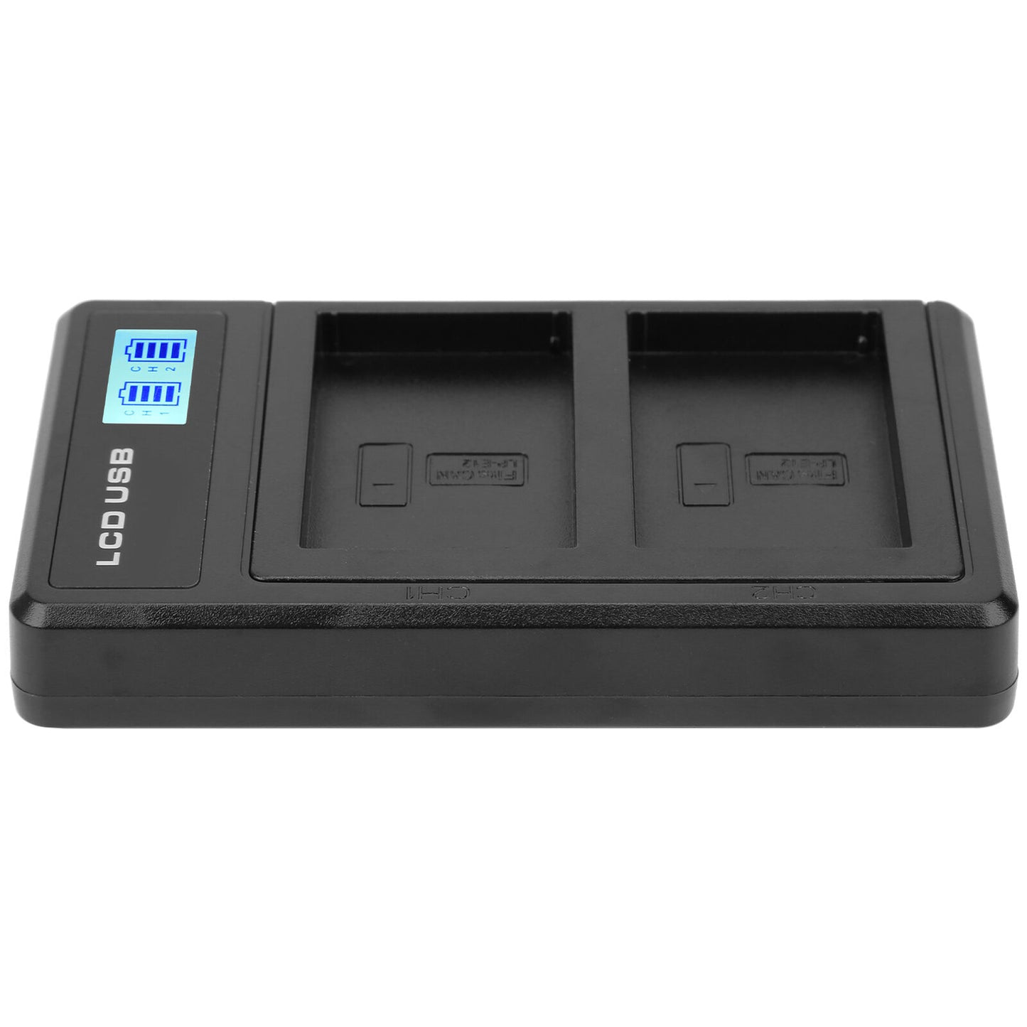 new Camera Dual Charger With LCD Display For LPE12 Battery USB Portable Charger koeek - KOEEK