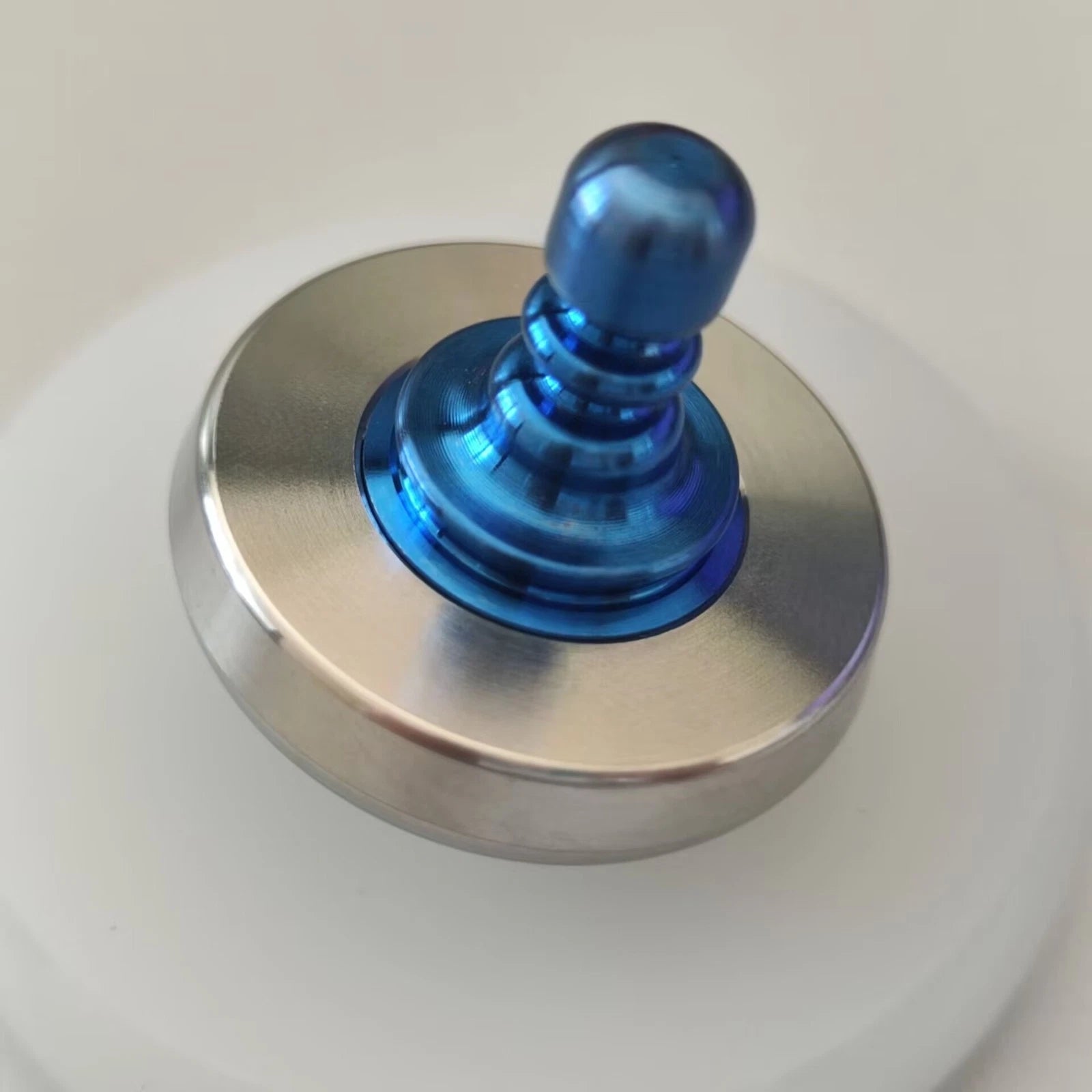 Titanium+Stainless Steel Spinning Top Finger Spinner Ceramic Bead Fidget EDC Toy 07FC0E-D4 - KOEEK
