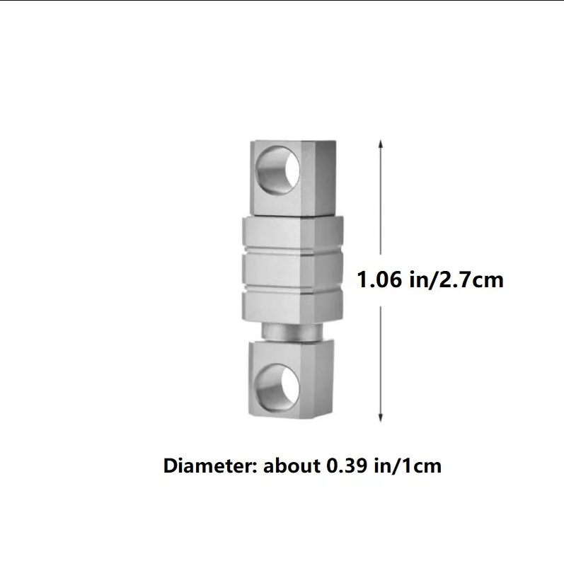 Titanium Alloy Quick Release Swivel Keychain EDC Tool Buckle with Double Keyring 07FC0E-D4 - KOEEK