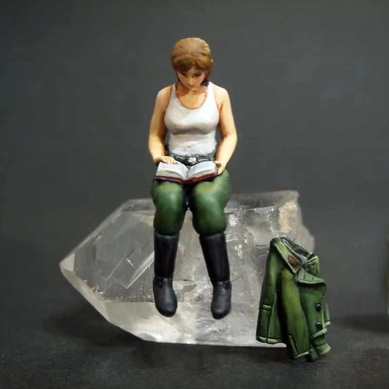 1/35 Resin Figure Model Kit Female Tank Repairer 2 Figures Unassembled Unpainted 07FC0E-D4 - KOEEK