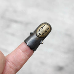 Brass Lanyard Bead Knife Tool Paracord Beads Zipper Beads Faceless Man Gift 07FC0E-D4 - KOEEK