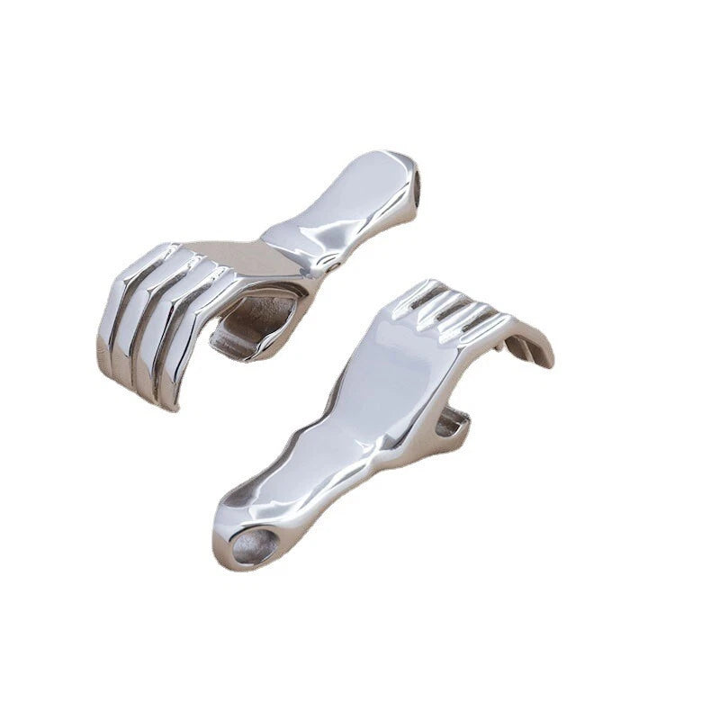 EDC Small Stainless Steel  Hand Shape Bottle Opener  Pendant 58*17mm Multi Tool 07FC0E-D4 - KOEEK