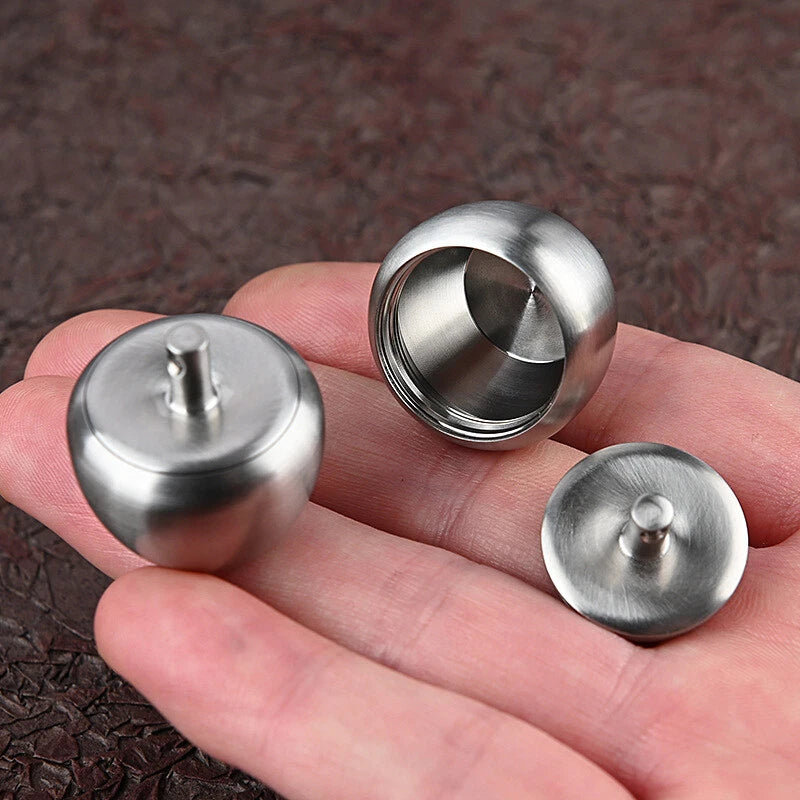 Mini Waterproof Box Portable Stainless Steel Portable Pill Box Survival EDC Tool 07FC0E-D4 - KOEEK