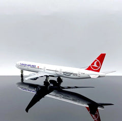 1:300 Turkish Airlines Boeing 777 Alloy Model 7.87"Removable Wheels & Stand 07FC0E-D4 - KOEEK