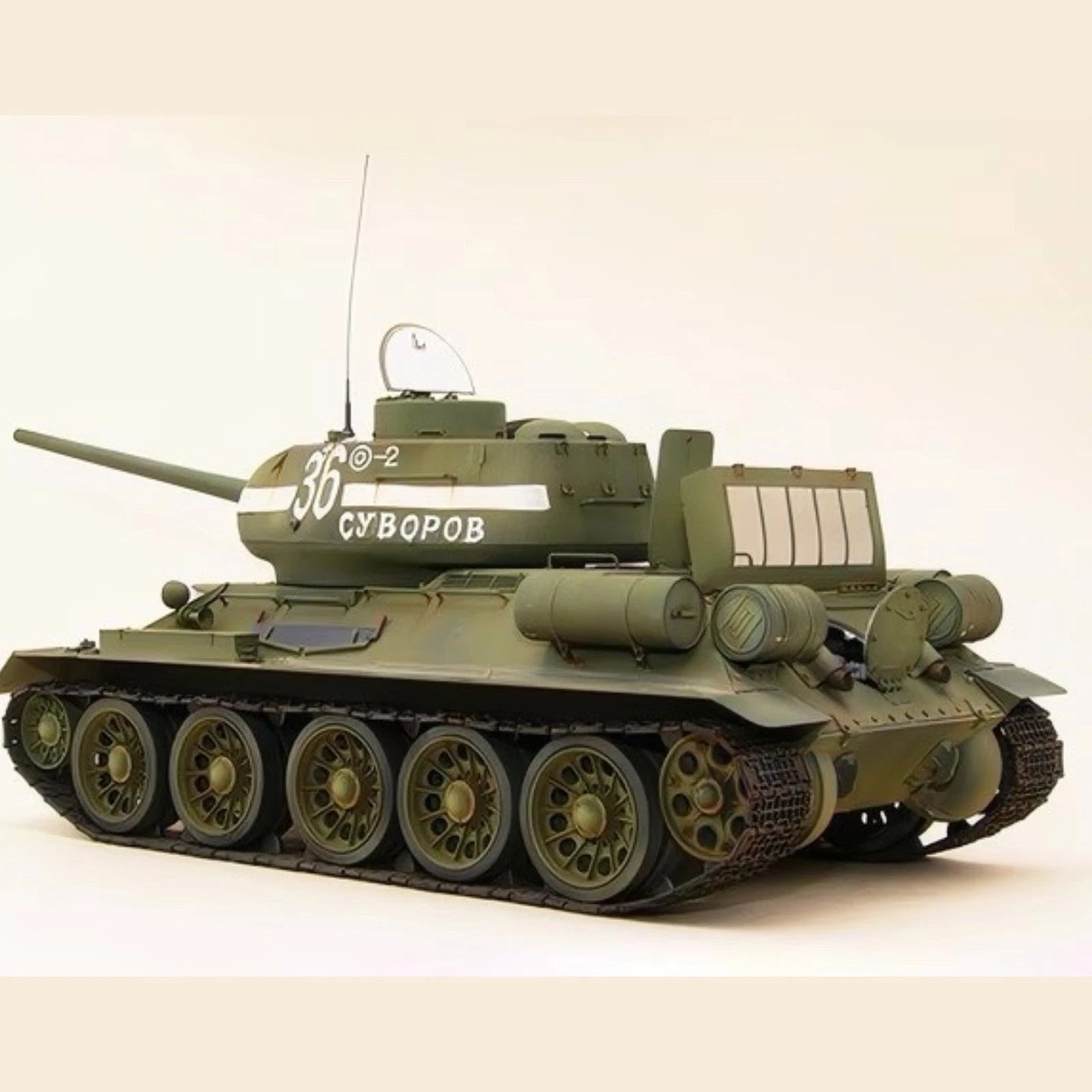WWII Soviet T34/85 Tank 1:48 Model Full Interior Military Ornament 07FC0E-D4 - KOEEK