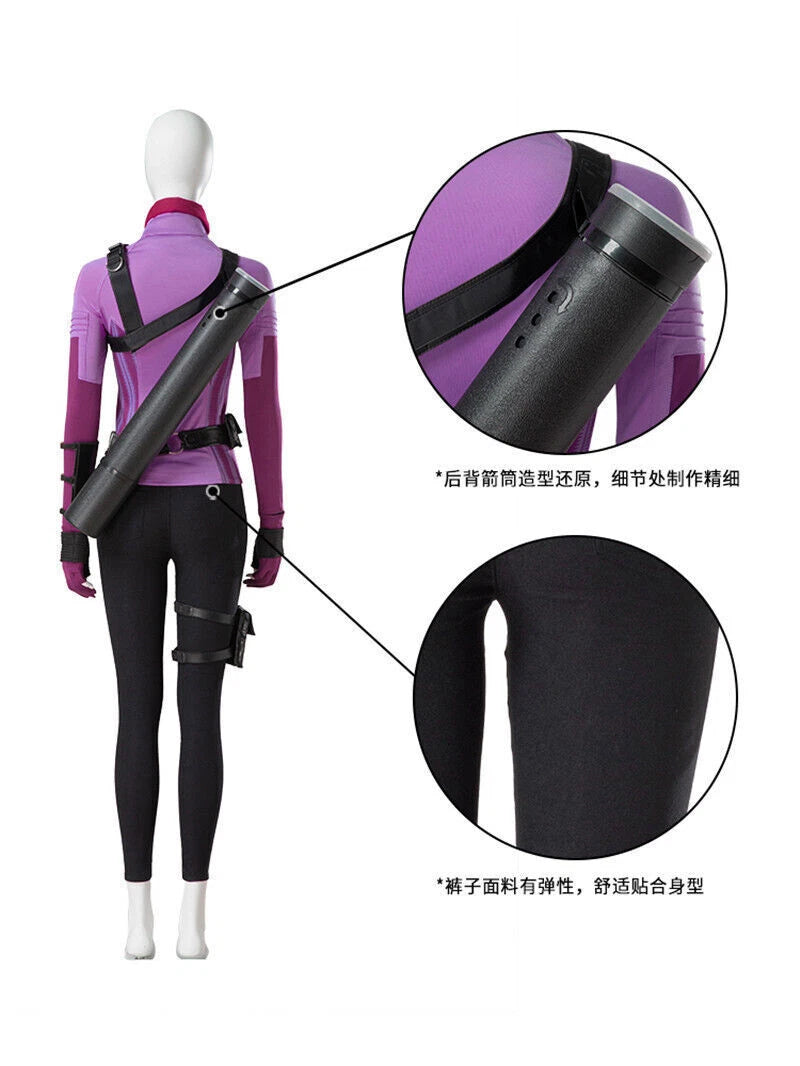 Hawkeye Women Kate Bishop Costume Uniform Sets Party Cosplay Show Disney MARVEL 07FC0E-D4 - KOEEK