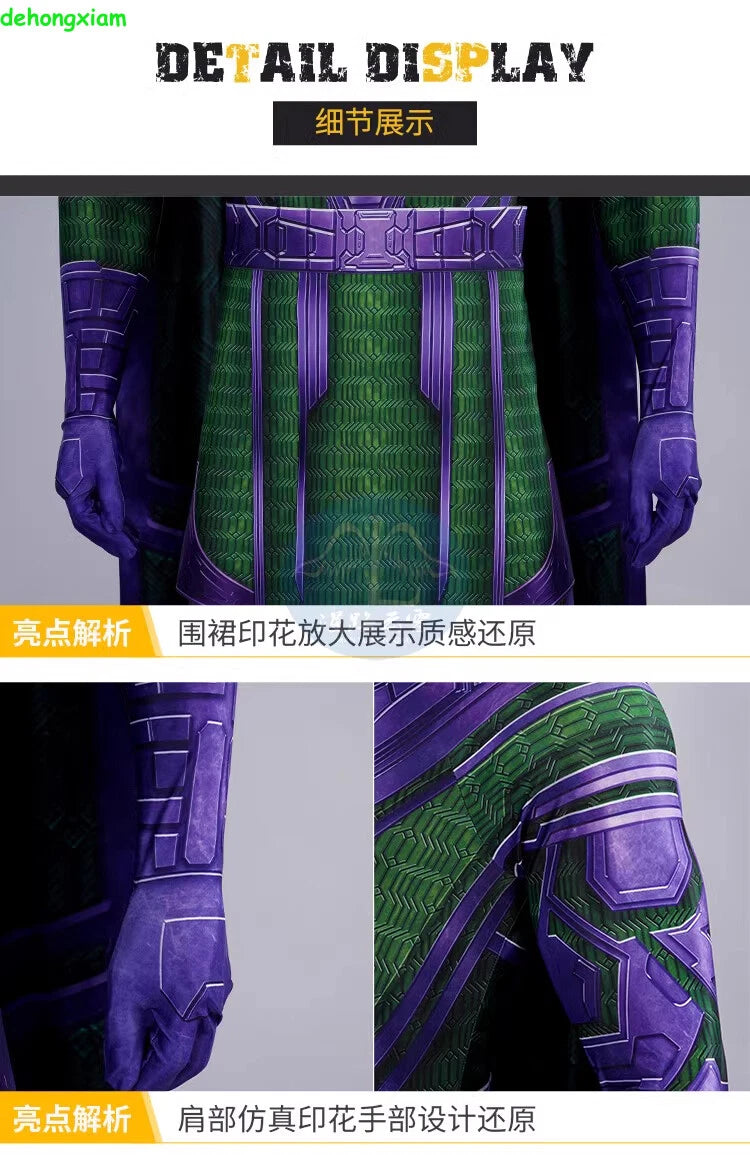 Ant-Man 3 Kang the Conqueror Men Costume Cosplay Bodysuit Cloak Outfit Halloween 07FC0E-D4 - KOEEK