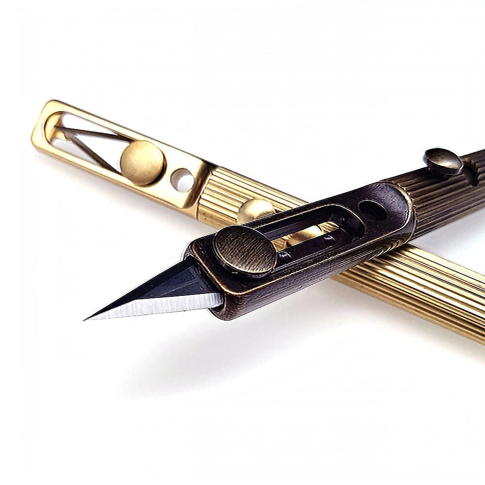 Solid Brass Bolt Action Ball Point Quality Pen Copper Art Craft Pocket EDC Gift2 07FC0E-D4 - KOEEK
