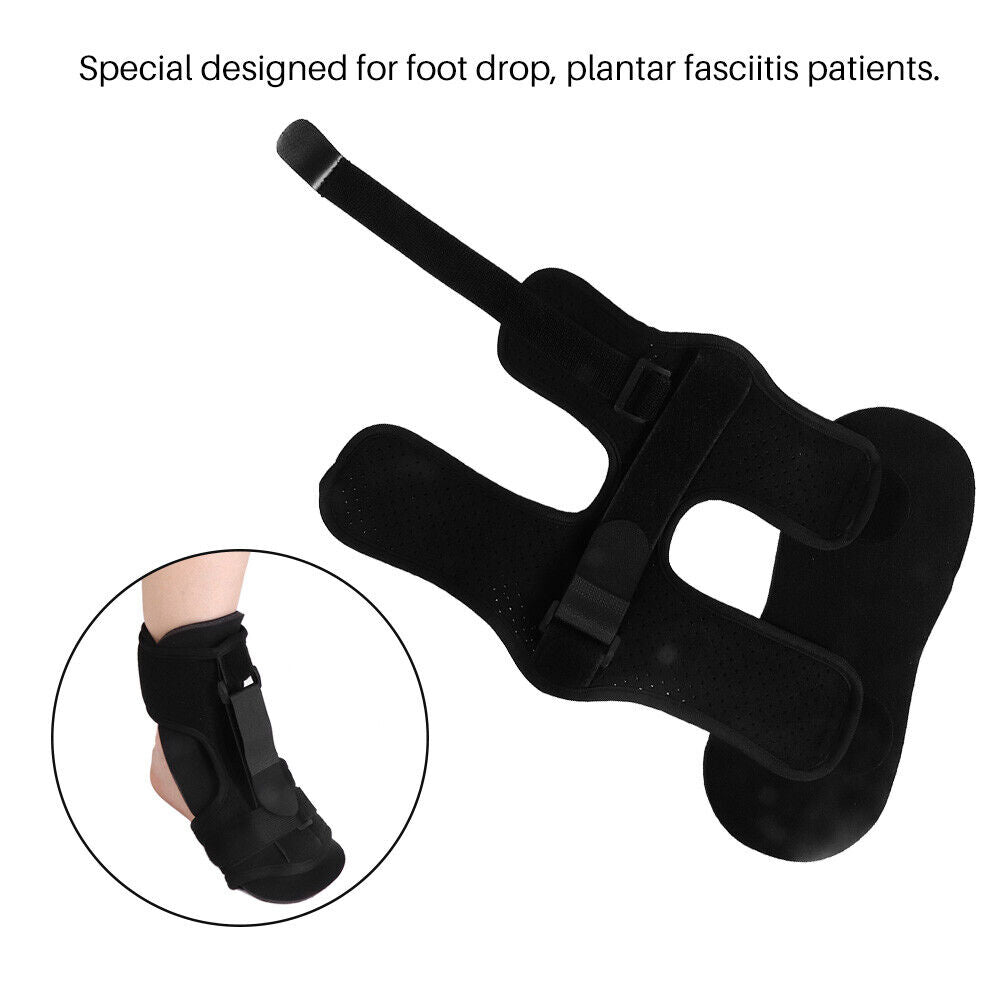 new Foot Drop Orthotic Brace Plantar Fasciitis Traction Strap Night Splint Care HGF koeek - KOEEK