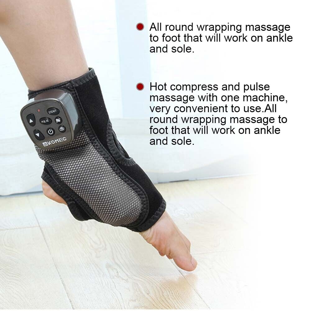 new Electric Foot Ankle Massager Pain Relief Mode  Vibration Hot Compress US koeek - KOEEK