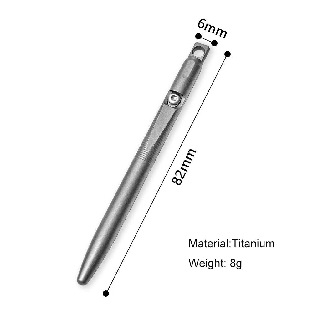 Mini Titanium Alloy Utility Pen Knife Keychain Portable EDC Blade Replaceable 07FC0E-D4 - KOEEK