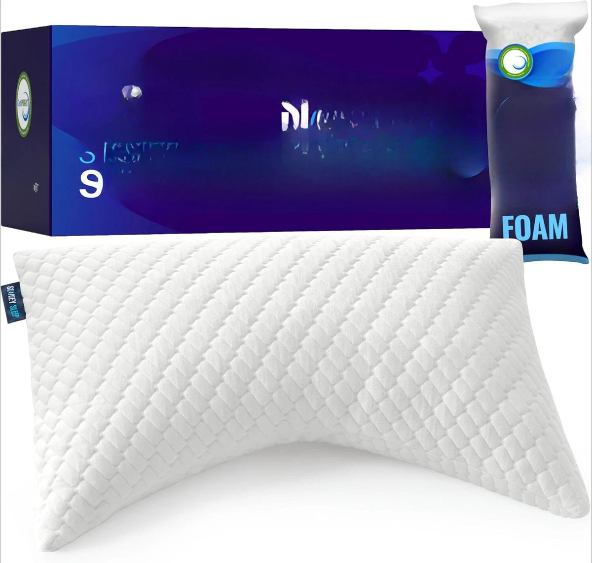 Sleep pillow (for side and back sleepers) - relieves neck and shoulder pain 07FC0E-D4 - KOEEK