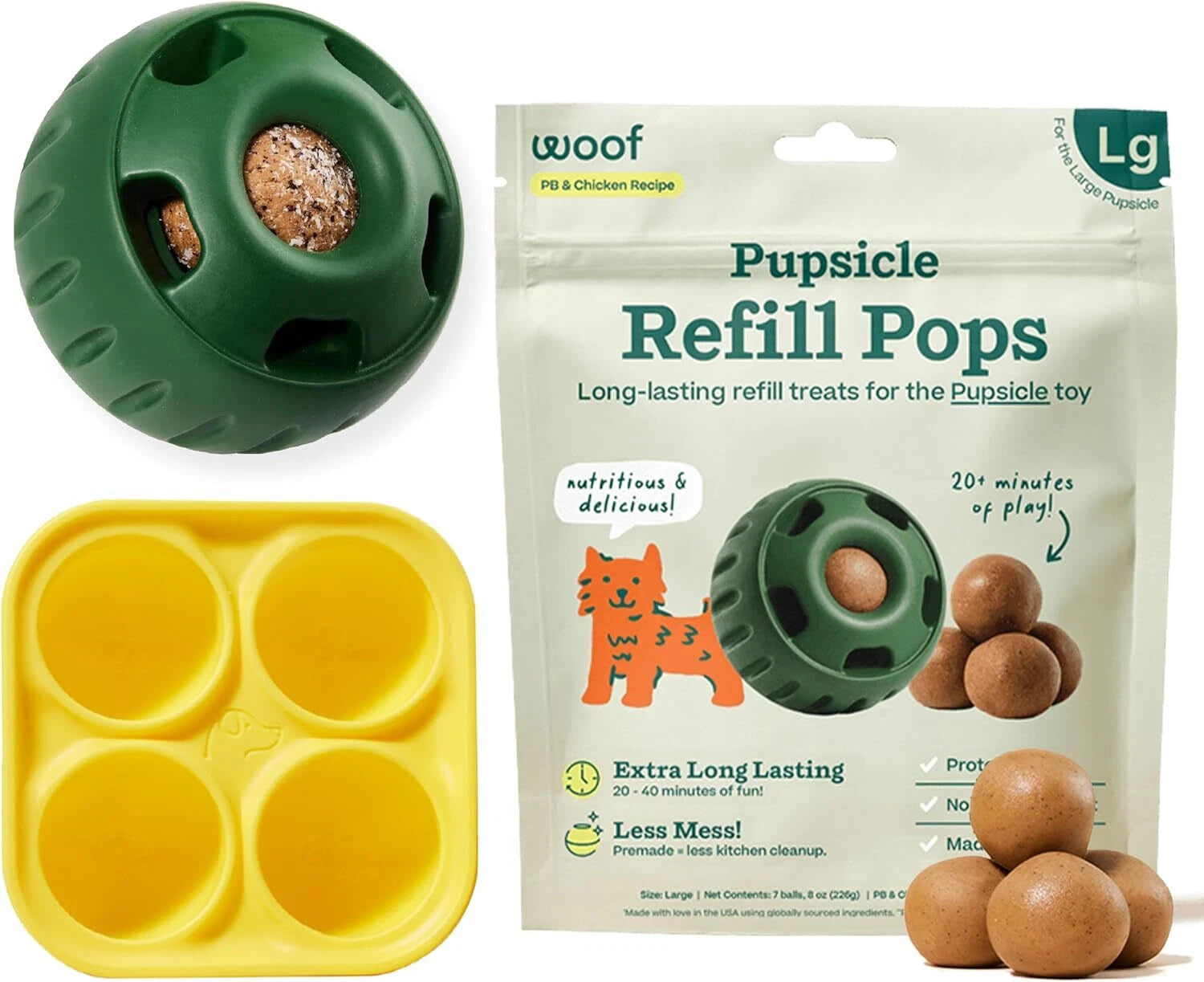 Interactive Dog Toys to Eliminate Boredom - Silicone Dog Treat Molds 07FC0E-D4 - KOEEK