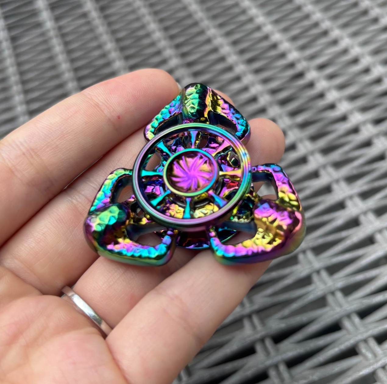 Fidget Spinner EDC Flame Butterfly Hand Spinner Stress Relief Toy Anxiety Toys 07FC0E-D4 - KOEEK
