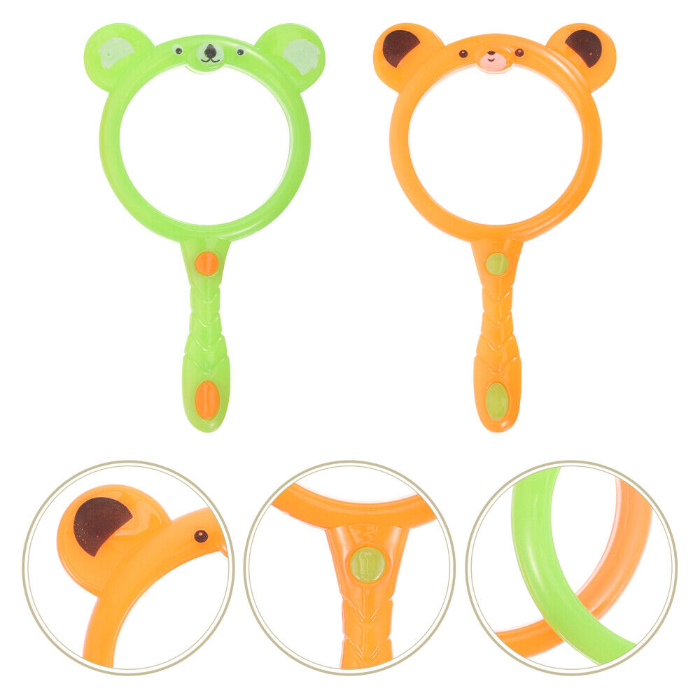 new  2 Pcs Explore Magnifier Kids Toy Reading Supply Outdoor Toys for Toddler Pupils koeek - KOEEK