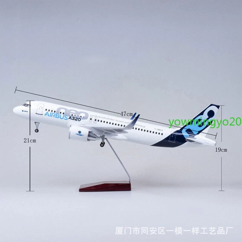 1/80 Airbus A320neo Passenger Plane Model Airplane W/Voice Controlled Lights 07FC0E-D4 - KOEEK