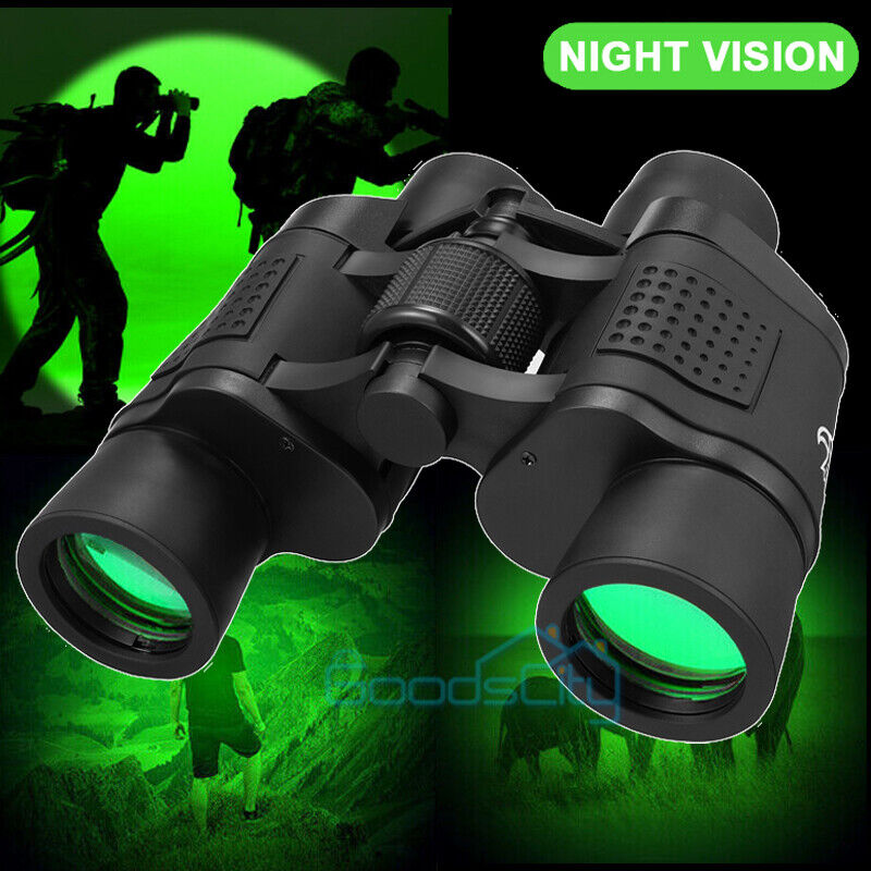 ny 60x60 HD Night Vision Militær Zoom Kraftig kikkert Teleskop Jakt og etui