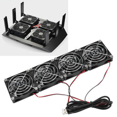 new 5V Router Cooling Fans Router Cooling Fans Computer Supplies With 4 Removable koeek - KOEEK