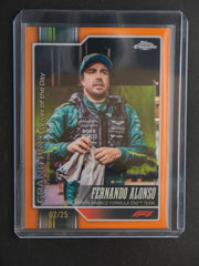 Fernando Alonso 2026 Topps Chrome F1 Grand Prix Driver of the Day Orange 02/25 07FC0E-D4 - KOEEK