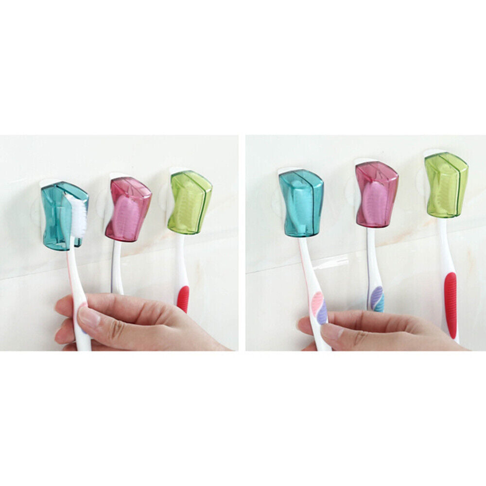 new 6 Pcs Wall Toothbrush Holder Suction Suction Toothbrush Hanger koeek - KOEEK