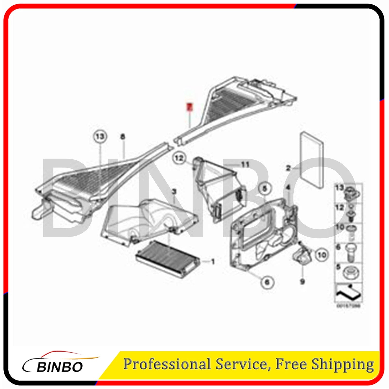 2x Cabin Air Filter Microfilter Housing 64316945583 For BMW E70 E71 Left+Right 07FC0E-D4 - KOEEK
