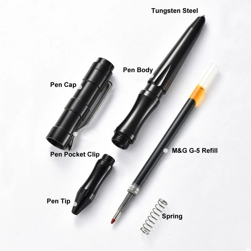 Aluminium Alloy EDC Pocket Ballpoint Pen Office Working Signature Pen for Gift 07FC0E-D4 - KOEEK