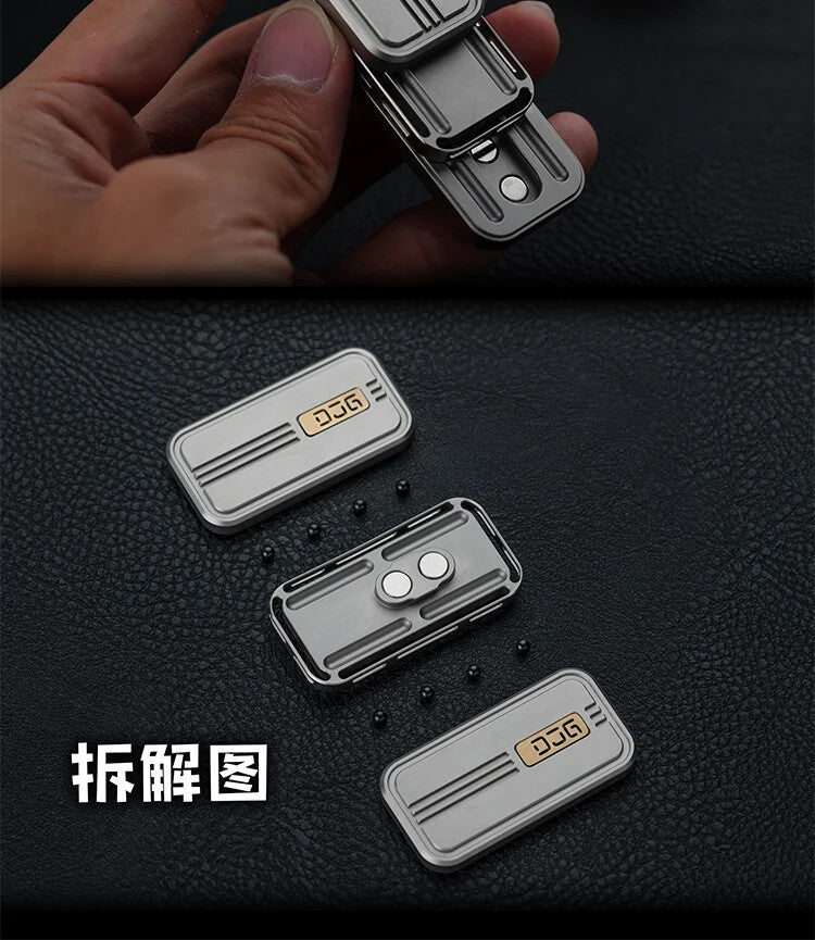 EDC Titanium Alloy Magnetic Paragraph Push Slider Decompression Toys 07FC0E-D4 - KOEEK
