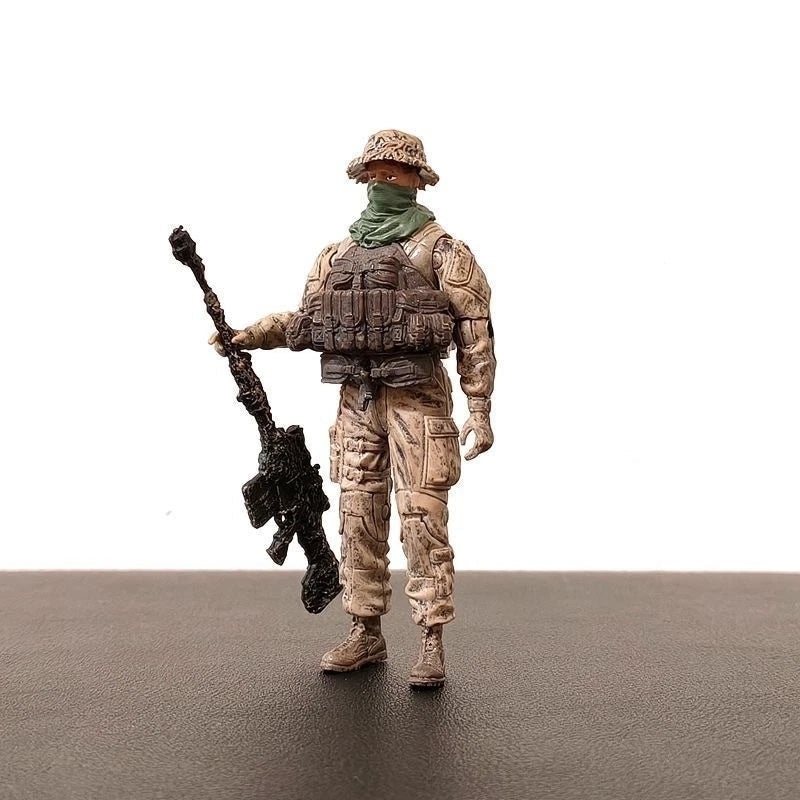 3.75" US Army Rangers Delta Force Navy SEAL Sniper Action Figures Set Military 07FC0E-D4 - KOEEK