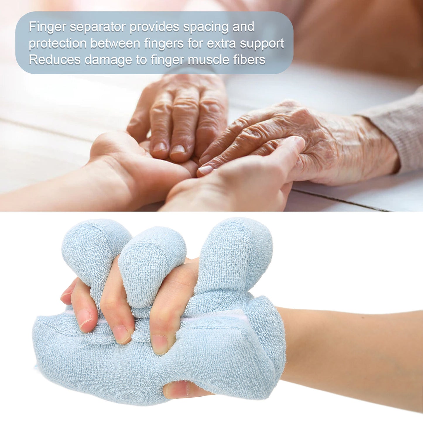 new Finger Contracture Cushion Palm Grip Grabbing Pad Device Finger Separator HGF koeek - KOEEK