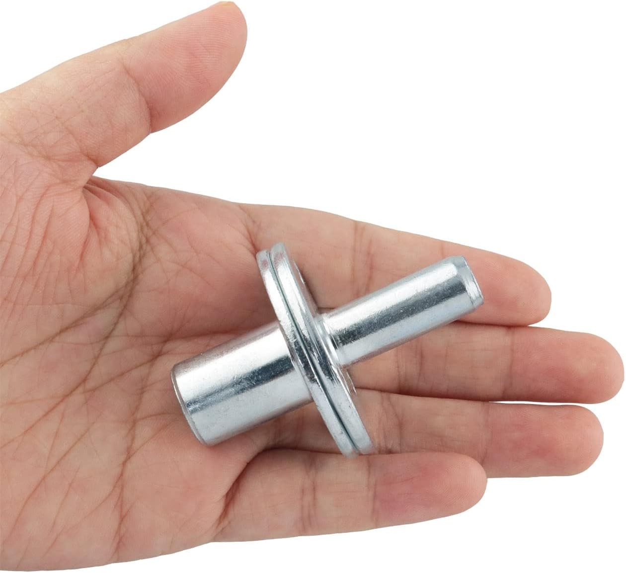 new 2 Sets Metal M12 Bed Post Connector Screw-in T-Nut Bedpost Silver 07FC0E-D4 - KOEEK