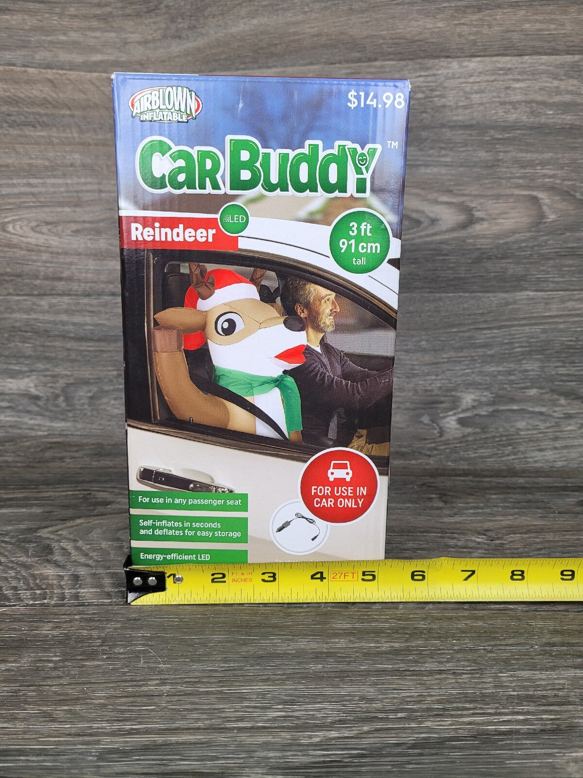 5pc  Gemmy Airblown Inflatable Reindeer Car Buddy 3 Ft LED Light Christmas GEMMY - KOEEK