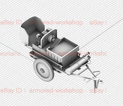 3D Printed 1/72  German Air Force Ground power supply vehicle Unpainted 07FC0E-D4 - KOEEK