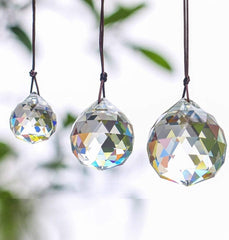 new H&D HYALINE & DORA 30/40/50mm Faceted Suncatcher Crystal 30-40-50mm, Clear 1* H&D HYALINE & DORA - KOEEK