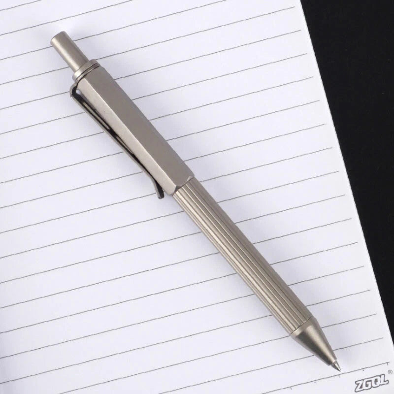 Titanium Alloy Pocket Ballpoint Pen Portable Tactical Signature Working Pen EDC 07FC0E-D4 - KOEEK