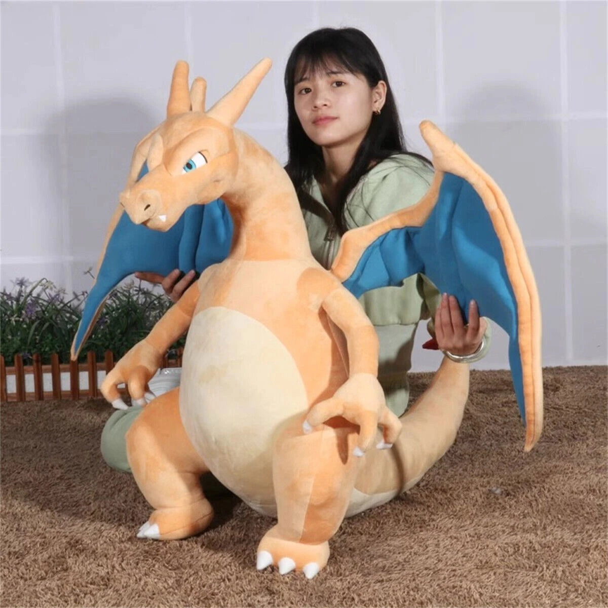 31" Charizard Plush Doll Anime Cartoon Giant Stuffed Toy Pillow Collection Gift 07FC0E-D4 - KOEEK