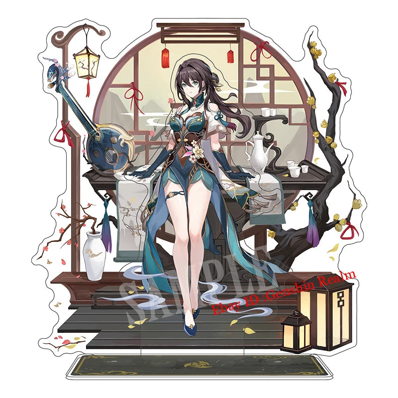Anime Honkai: Star Rail Ruan Mei Acrylic Desktop Stand Figure Collection Decor 07FC0E-D4 - KOEEK