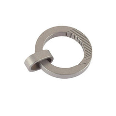 Titanium Alloy Keychain Carabiner Portable Waist Hang Buckle with Mini Ring EDC 07FC0E-D4 - KOEEK