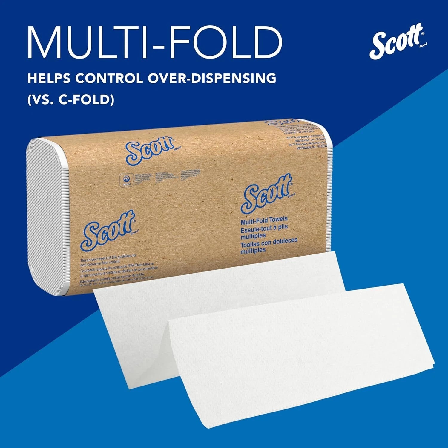 Professional Multi-Fold Tissue Paper, Bulk, with Absorbent Pouch,, White 07FC0E-D4 - KOEEK