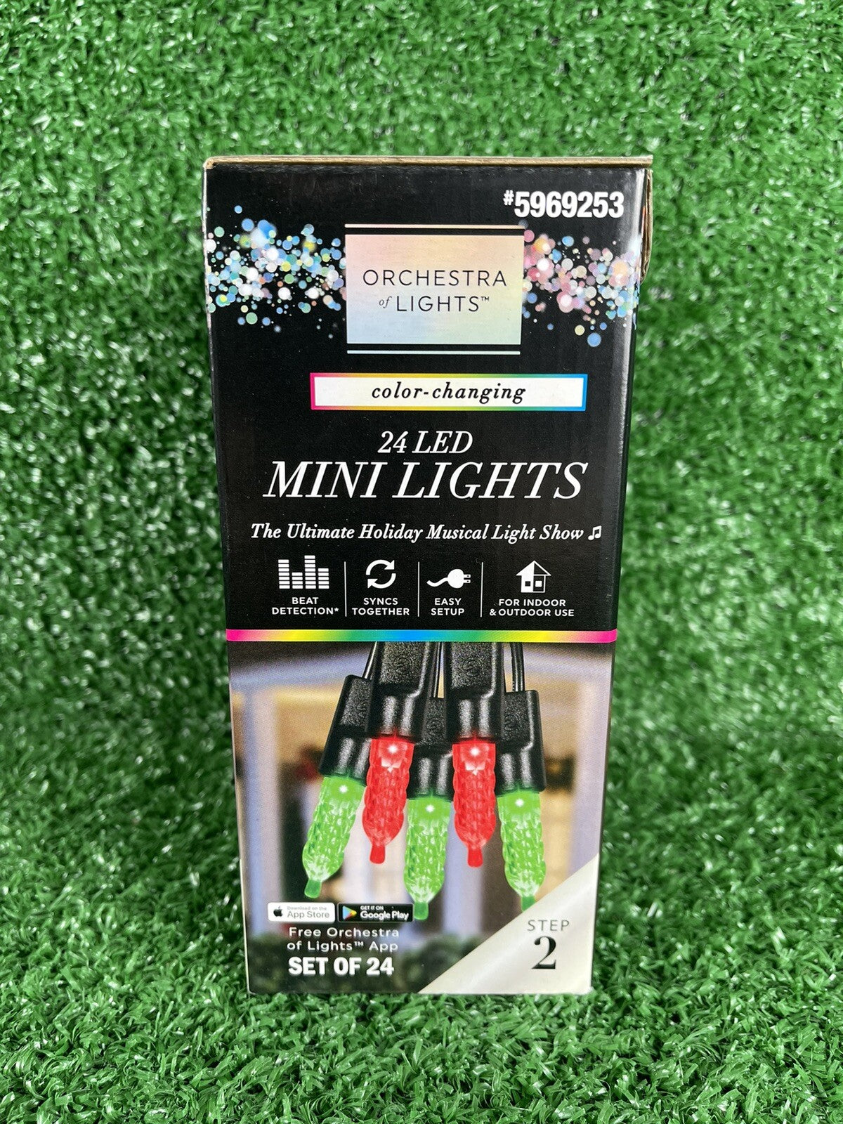 24 Gemmy Orchestra of Lights Color-Changing Faceted Mini LED Lights - GEMMY - KOEEK