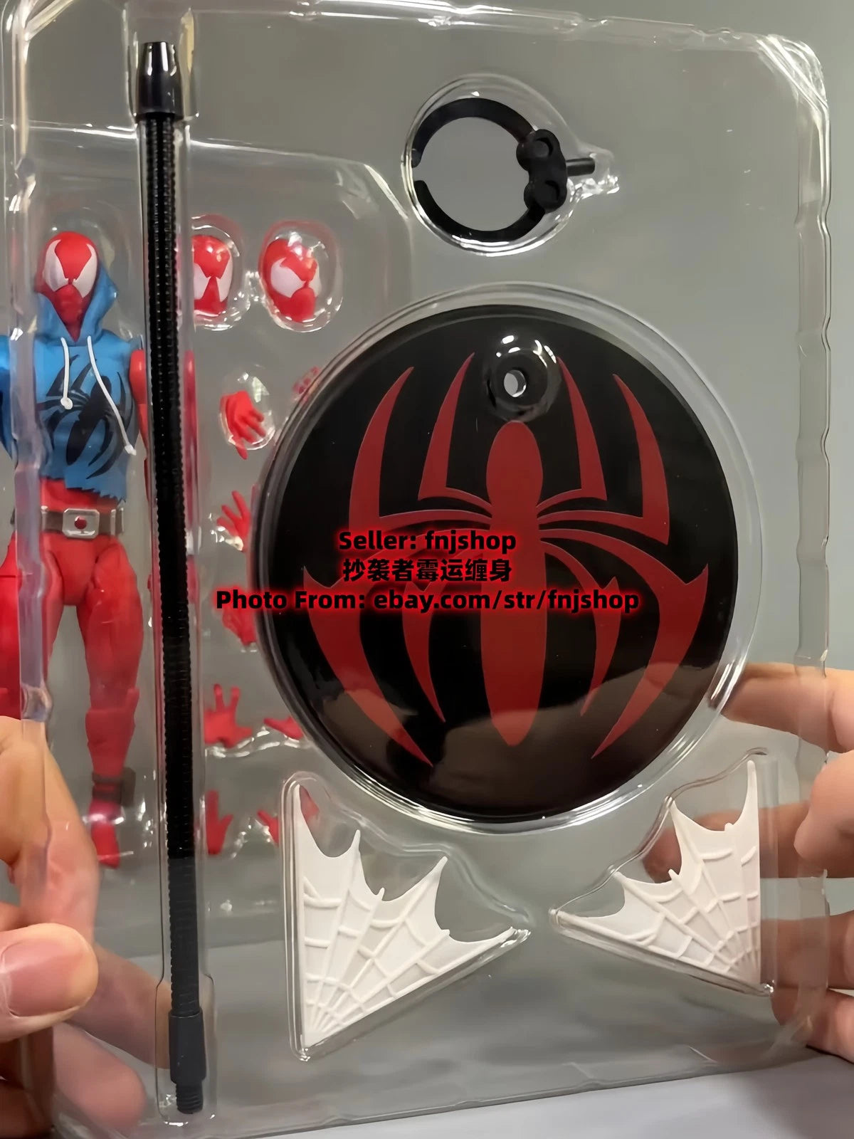 Hot- Mess Toys Scarlet Hero Spider-Man Blue Suit 1/12 Action Figure US STOCK MESS_TOYS - KOEEK