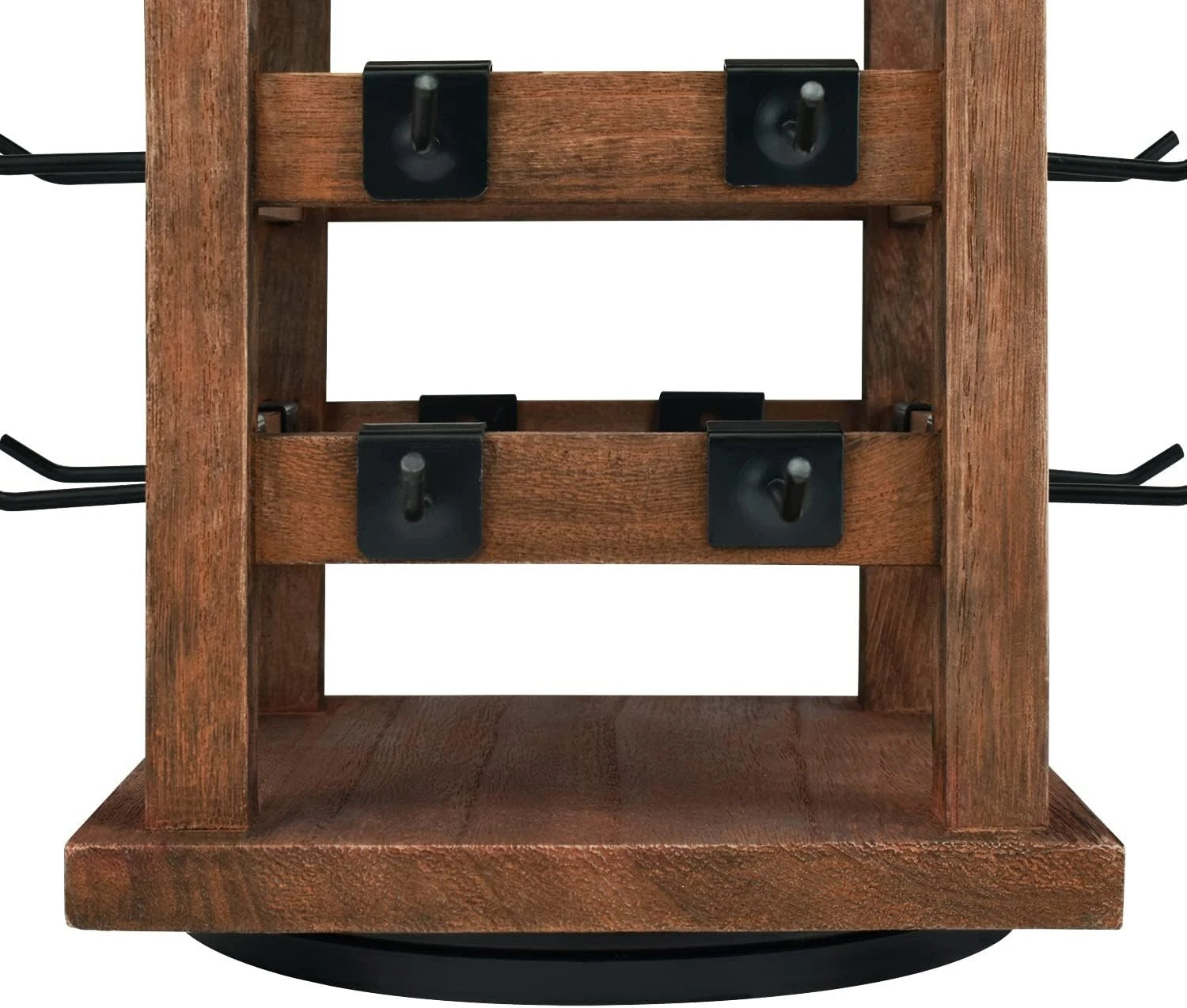 5-tier easy-to-assemble wooden rotating jewelry display tower 07FC0E-D4 - KOEEK