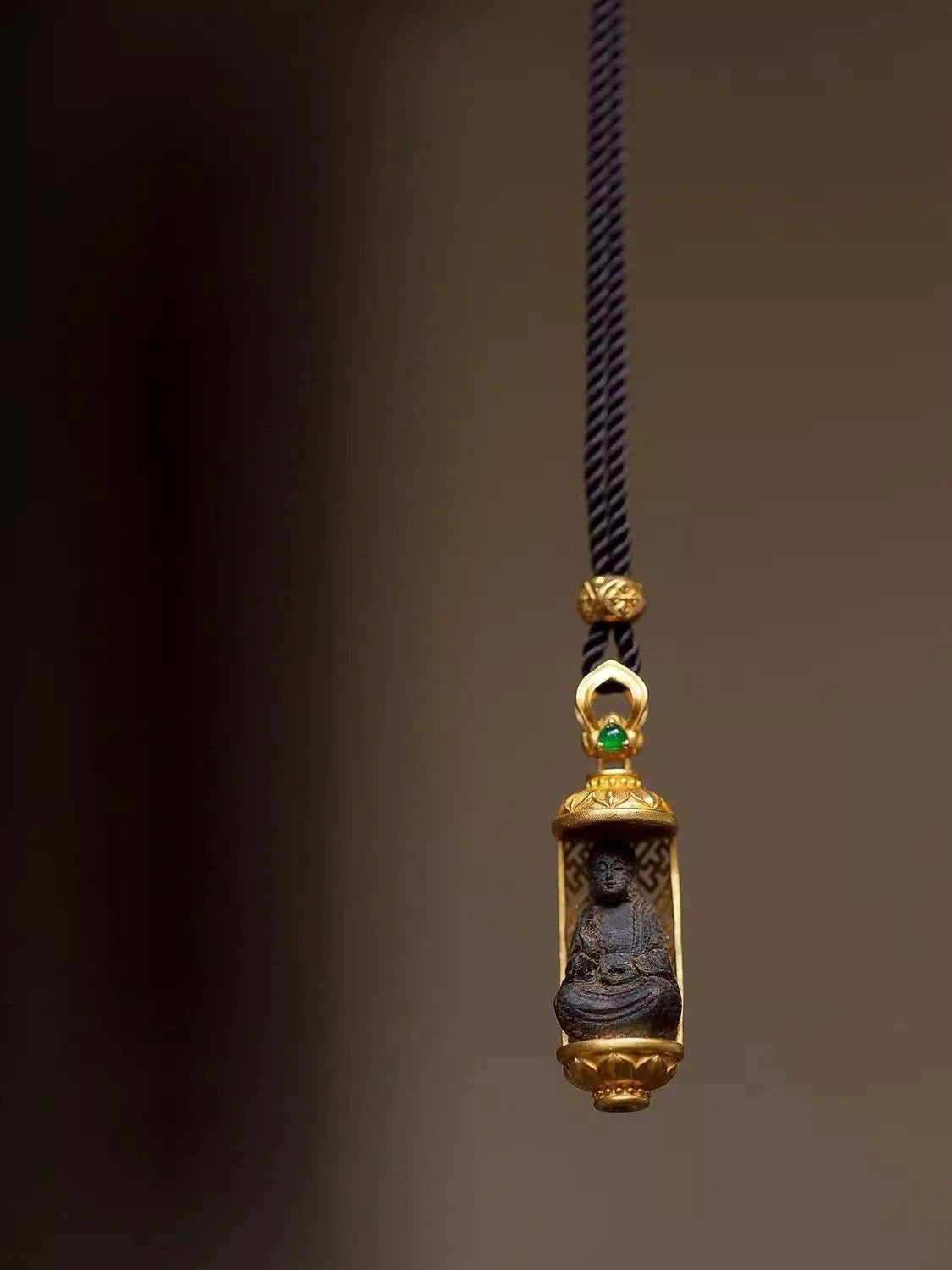 Copper Mini Buddha Amulet Pendant Necklace Vintage Style Unisex Jewelry 07FC0E-D4 - KOEEK