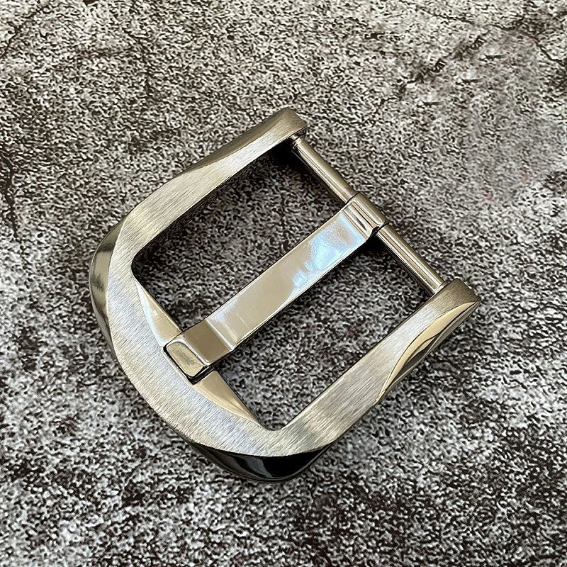 Concise Pure Titanium Men's Belt Pin Buckle Waist Strap Head EDC Accessories 07FC0E-D4 - KOEEK