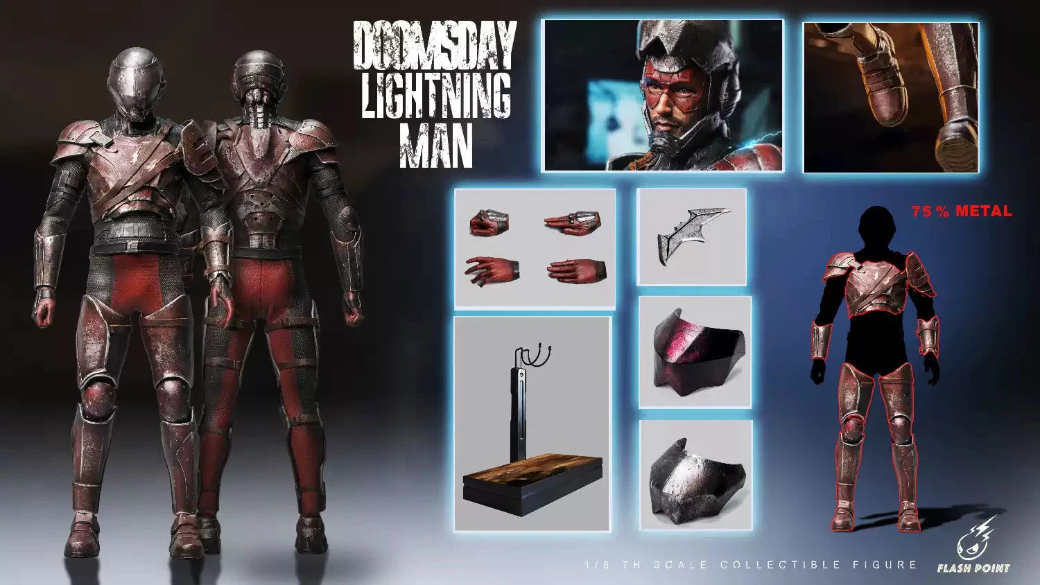 Flash Point Studio doomsday Lightning Man Model Action Figure In Stock 1/6 FLASH_POINT_STUDIO - KOEEK