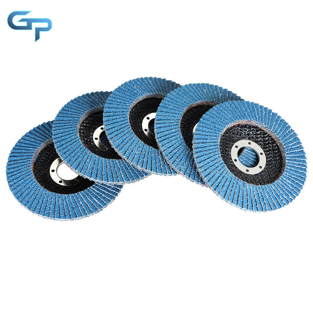 10 Pack Premium Zirconia Flap Disc Sanding Grinding 4-1/2" X 60 Grit Discs